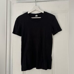 & Other Stories Black Short Sleeve Tee